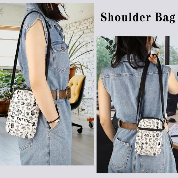 Don't Worry My Tattoos Don't Like You Either - Chic Crossbody Bag for Tattooers - Picture 5 of 7